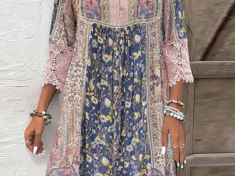 Boho cvjetna haljina