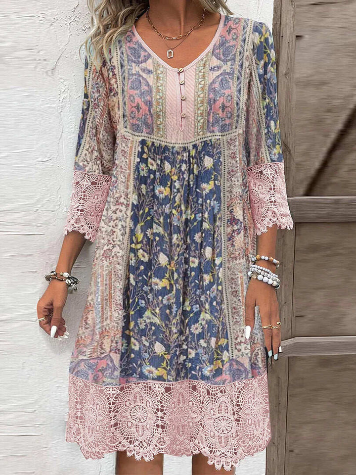 Boho cvjetna haljina