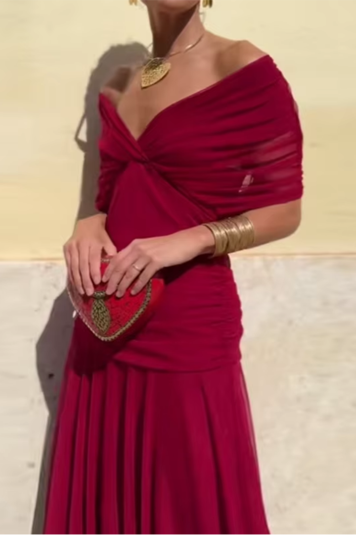 Zelena svilena haljina