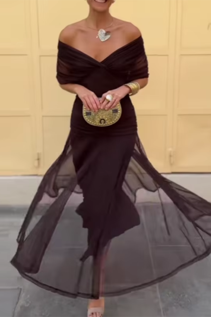 Zelena svilena haljina