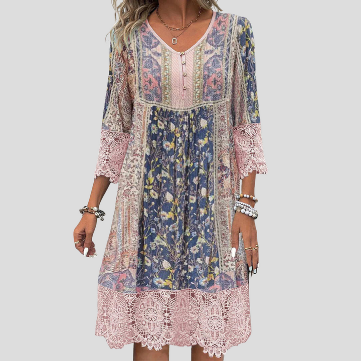 Boho cvjetna haljina